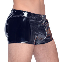 Black Level Men Boxer Short VINYL ZIP Noir